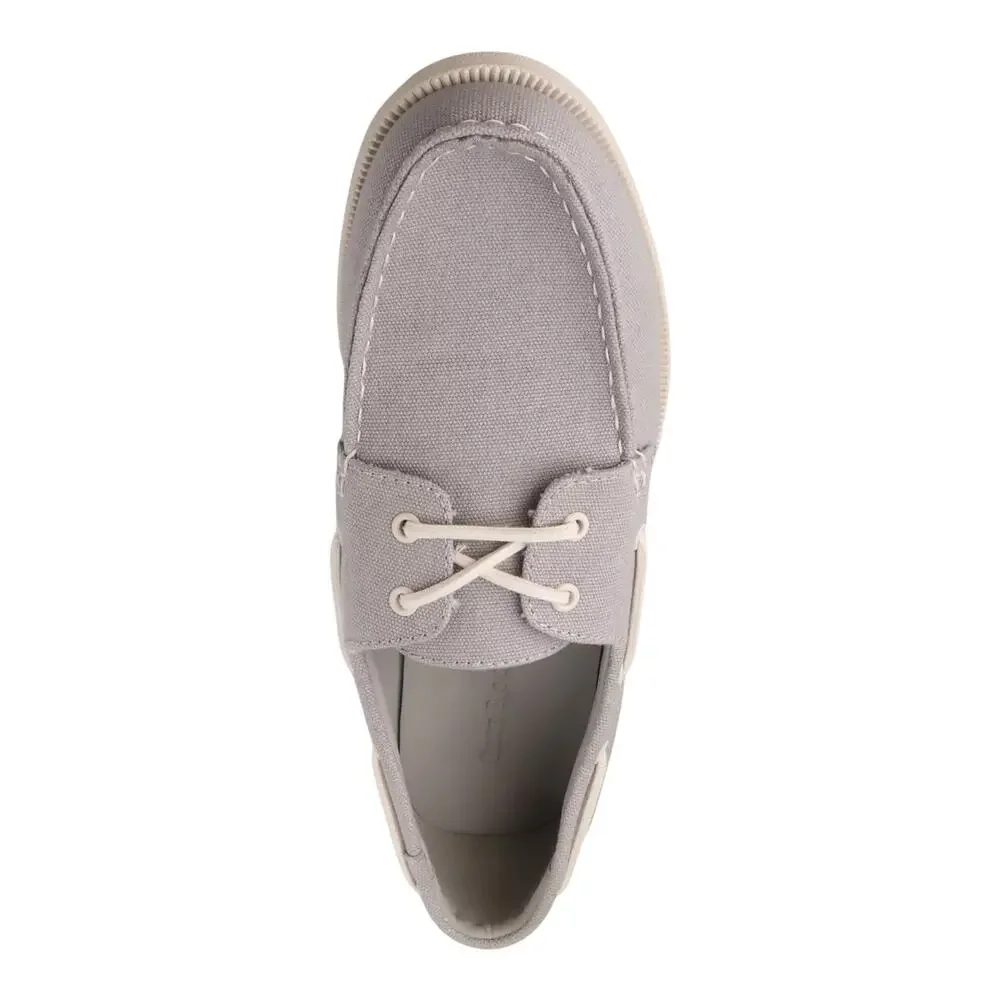 Club Room Men's Elliot Lace Up Boat Shoes Gray Size 10